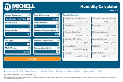 michell instruments humidity calculator|michell humidity calculator download.